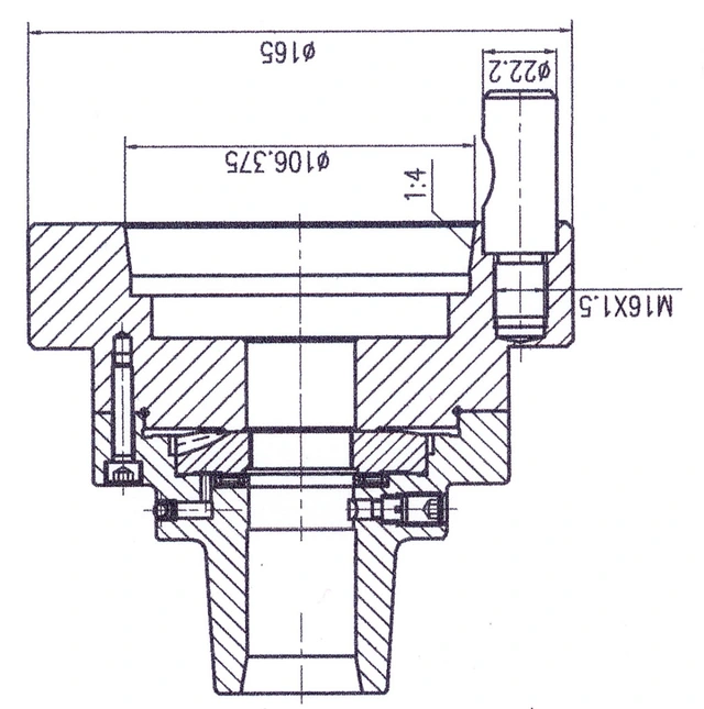 Hylse 5C med direktemontering D1-4 D1-6 Bernardo 