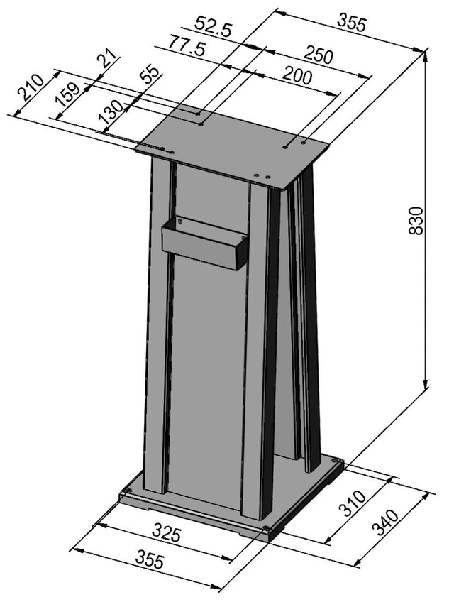 Stand / underskap Modell H Bernardo 