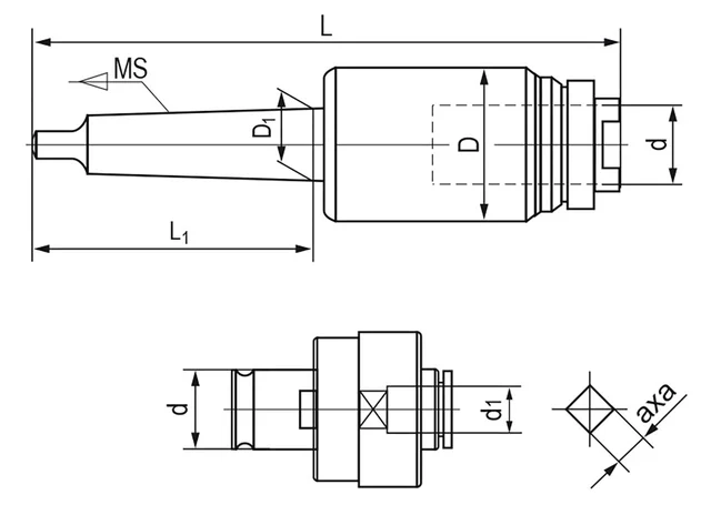 Gjengechuck sett MK2, M3-M12 Bernardo 