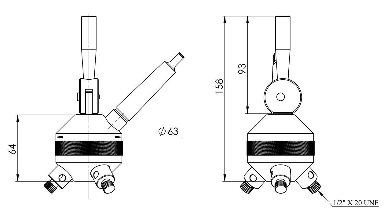3-stasjons roterende bakdokke MK 2 inkl, innsatser, Bernardo 