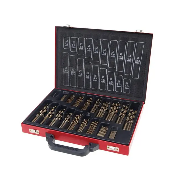 Spiralbor sett 1-10 mm HSS-CO 170 stk. Diesella 