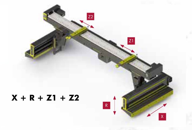 Bakanslag X+R+Z1+Z2 servo, X750 APES 80 t, Baykal