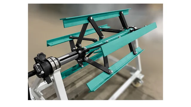 DVS1250 Manuell decoiler 1250 x 1000 kg Med nav, på hjul, Jouanel 