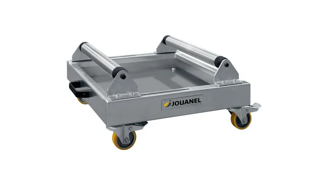 Hjulsett, 4 hjul med brems, Ø80 mm Til DVM500, Jouanel 