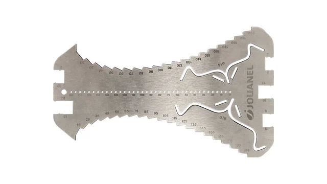 Rissemål rustfritt 200 mm 90° brettekant, Jouanel 