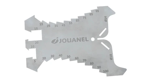 Rissemål rustfritt, 90° brettekant Gradering 5 mm, Jouanel