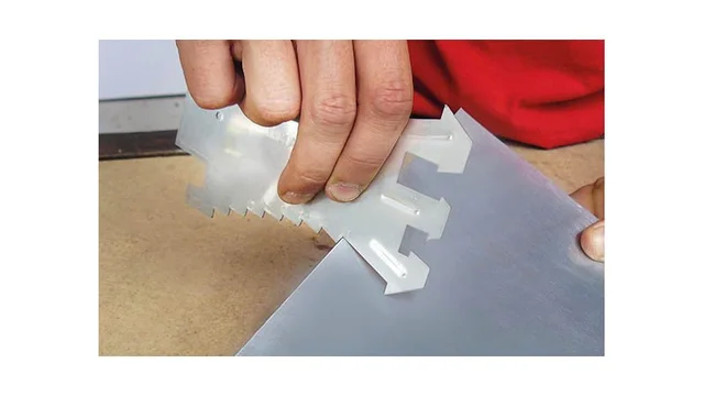 Rissemål rustfritt, gradering 5 mm For dobbeltfalsprofiler, Jouanel 