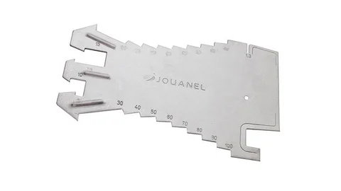 Rissemål rustfritt, gradering 5 mm For dobbeltfalsprofiler, Jouanel