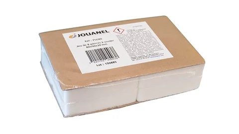 Salmiakkstein 80 x 50 x 20 mm, 8 stk For rengjøring av loddebolt, Jouanel