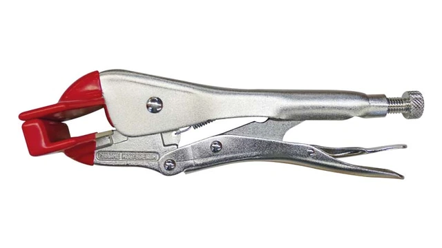 Låsetang flat 100 mm, PVC-kjever For dobbeltfalsplater, Jouanel 