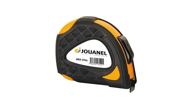 Målebånd 5 m x 25 mm, autolås ABS-hus, Jouanel 