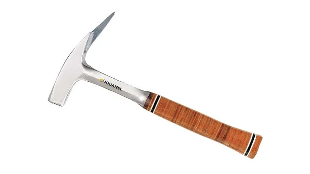 Tømrerhammer smidd, magnet, lærskaft Magnetisk spikerholder, 330 mm, Jouanel 