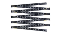 Tommestokk aluminium 2 m, svart Klasse III, Jouanel