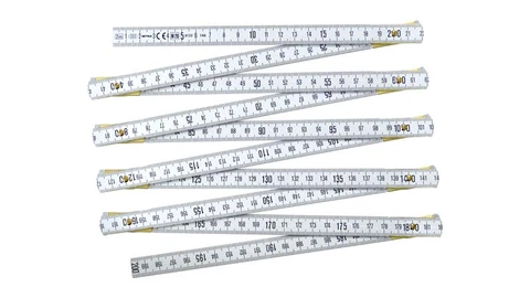 Tommestokk aluminium 2 m, metallfinish Klasse III, Jouanel