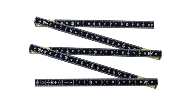 Tommestokk aluminium 1 m, svart Klasse III, Jouanel 