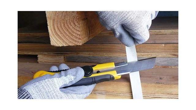 Kniv tokomponent 25 mm, 2 blader 1 rett og 1 trapesblad, Jouanel 