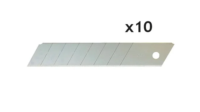 Knivblad rett 18 mm, 10 stk For CUT182L, Jouanel 