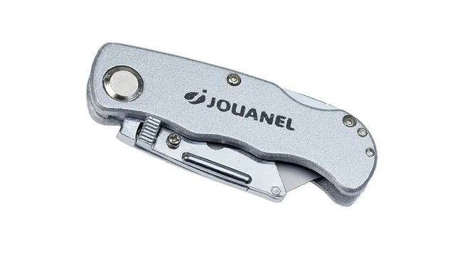 Sammenleggbar kniv for 19 mm blader Levert med 6 trapesblader, Jouanel 