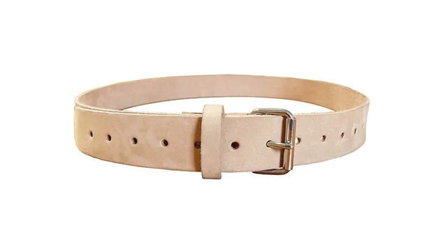 Lærbelte 1250 x 40 mm Stålspenne, Jouanel 
