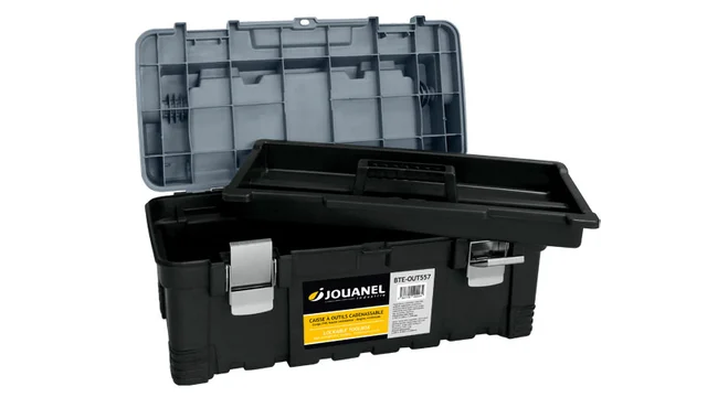 Verktøykasse låsbar 557 mm Polypropylen, 557x283x245 mm, Jouanel 