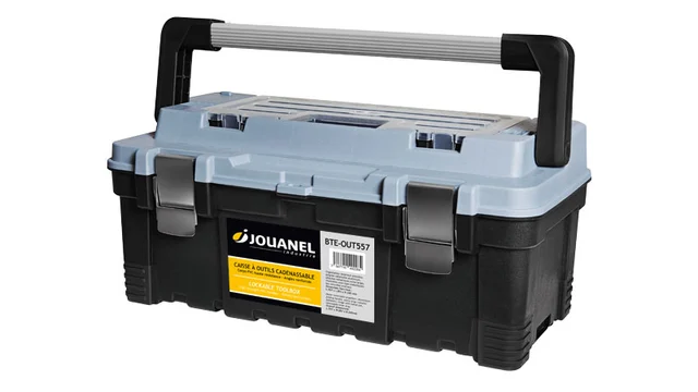 Verktøykasse låsbar 557 mm Polypropylen, 557x283x245 mm, Jouanel 
