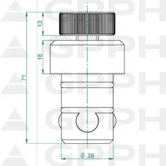 GPPH Hurtigspennbolt PLUS Ø28 28_A_002_PLUS