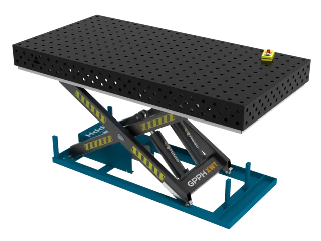 GPPH XWT PLUS 2400x1200 hevbart sveisebord Ø28 100x100 | LTS Maskin