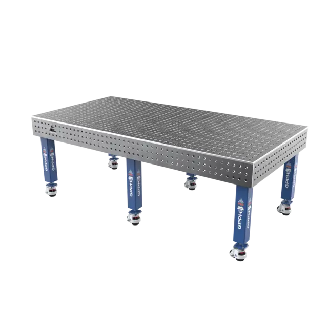 GPPH PRO 2400x1200 sveisebord på hjul Ø16 50x50 | LTS Maskin
