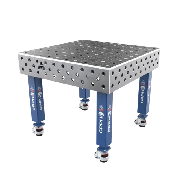 GPPH PRO 1000x1000 sveisebord på hjul Ø28 100x100 | LTS Maskin