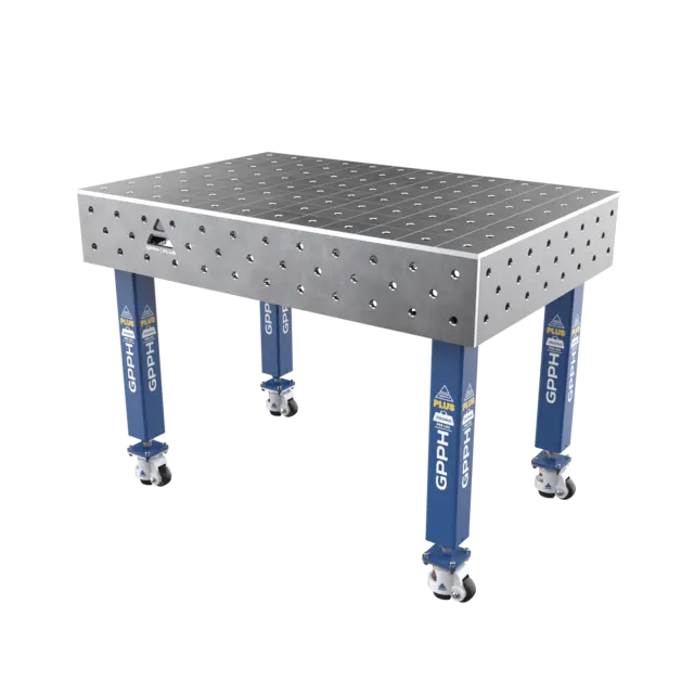 GPPH PLUS 1200x800 sveisebord på hjul Ø16 100x100 | LTS Maskin