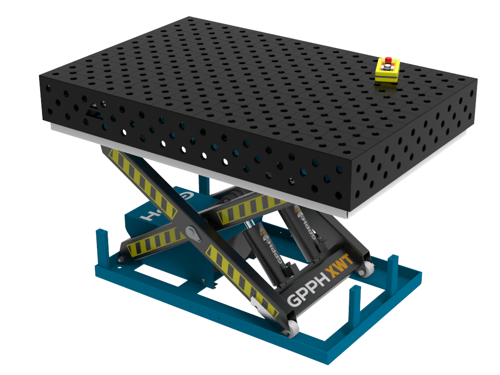 GPPH XWT EXPERT 1500x1000 hevbart bord Ø28 diagonal | LTS Maskin