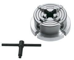 4-bakke uavhengig chuck 80 mm diam. Med frontplate 100  mm diam. Bernardo