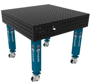 GPPH PRO 1000x1000 mm Sveisebord P&#229; hjul