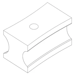 Bøyesko 1 1/4" W Ø31,8 x 1 1/2" W Ø38,1 Bernardo