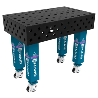 GPPH EXPERT 1000x600 mm Sveisebord P&#229; hjul