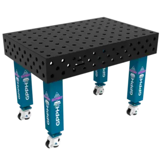 GPPH EXPERT 1200x800 mm Sveisebord P&#229; hjul