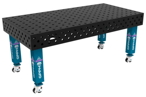 GPPH EXPERT 2000x1000mm Sveisebord P&#229; hjul