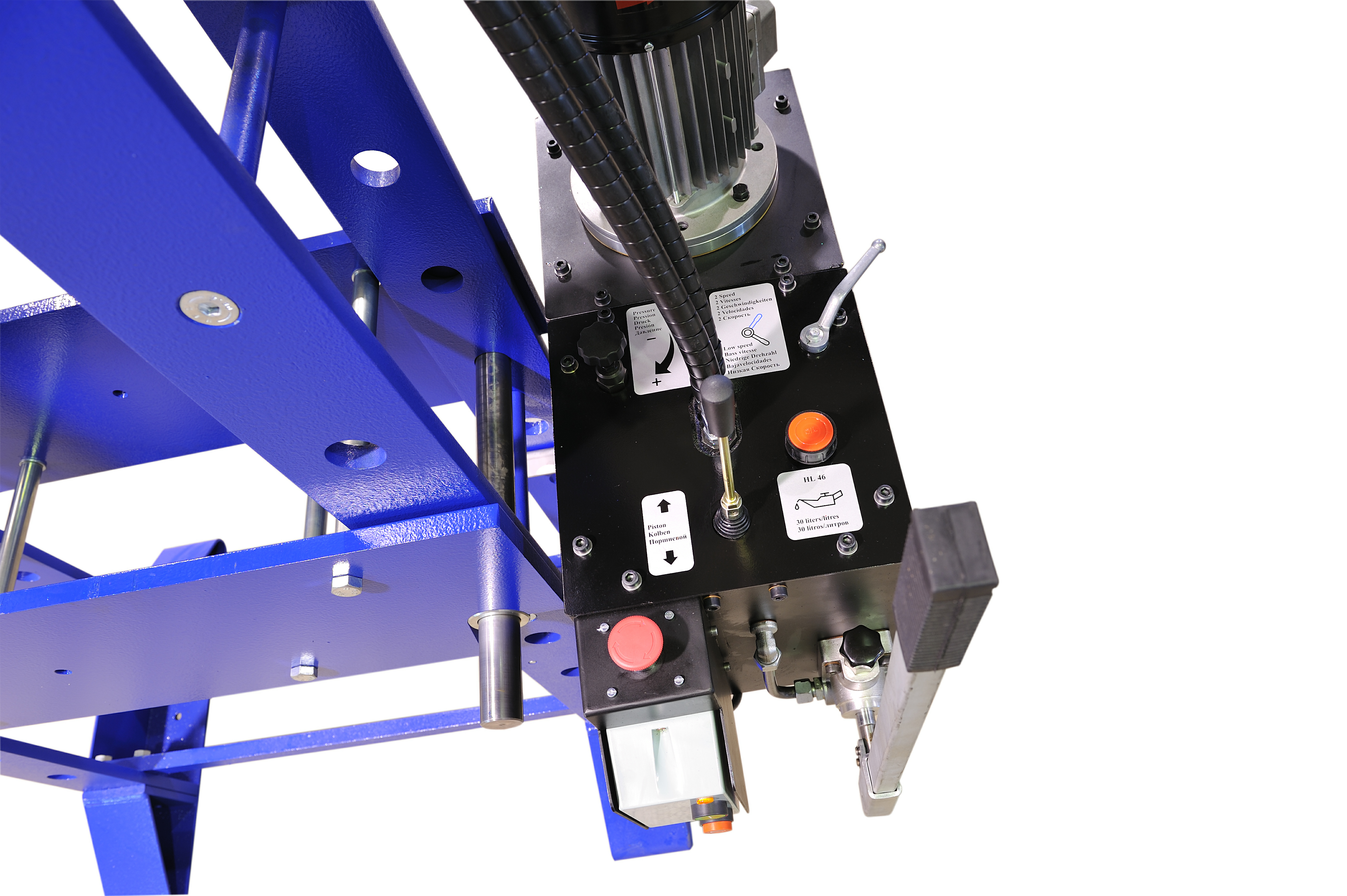 WSP 100W - 1500 mm Verkstedpresse Hydraulisk motorisert 