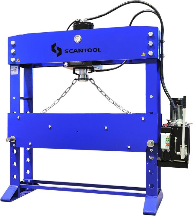 WSP 100W - 1500 mm Verkstedpresse Hydraulisk motorisert 