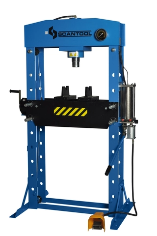 WSP 50P Verkstedpresse Pneumatisk og h&#229;nddrevet