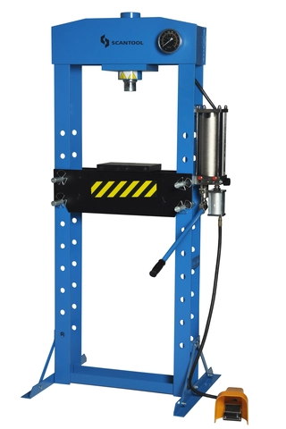 WSP 20P Verkstedpresse Pneumatisk og h&#229;nddrevet