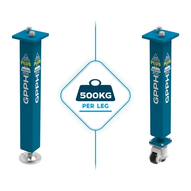 GPPH PLUS 1200x1000 mm Ø28 mm 100x100 På føtter 