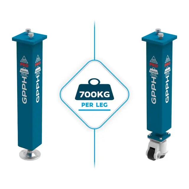 GPPH PRO 1200x800 mm Ø28 mm 100x100 På hjul 