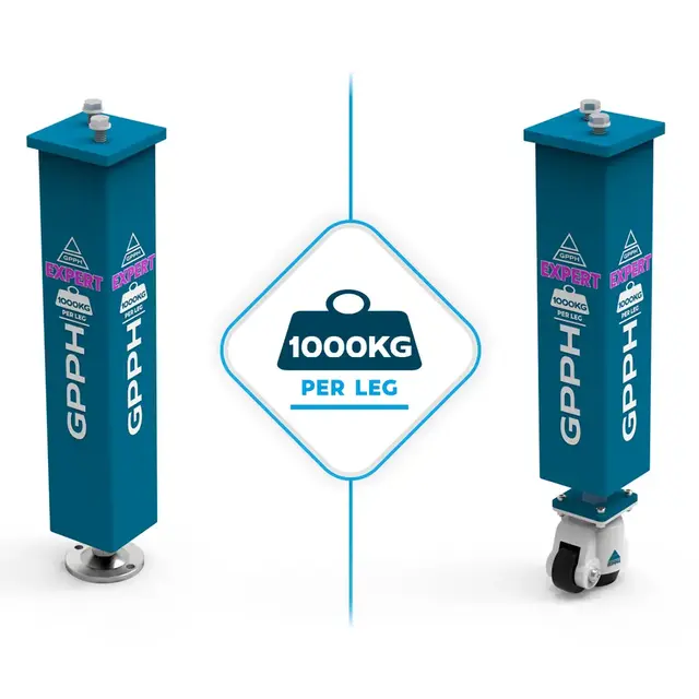 GPPH EXPERT 3000x1480mm Ø28mm, 100x100 På føtter 