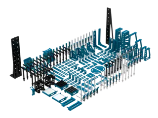 Verkt&#248;ysett 2XL (190 deler) GPPH Inkl. M Verkt&#248;ytralle