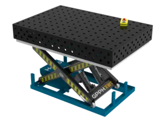 GPPH ECO 1500x1000 mm &#216;16 mm 100x100 Med hydraulisk l&#248;ftesystem