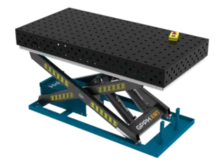 GPPH PRO 1500x1000 mm &#216;16 mm 50x50 Med hydraulisk l&#248;ftesystem