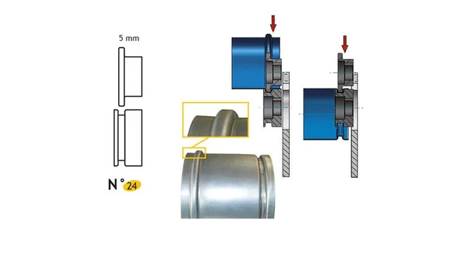 1,2 mm Elektrisk sikkemaskin Jouanel 