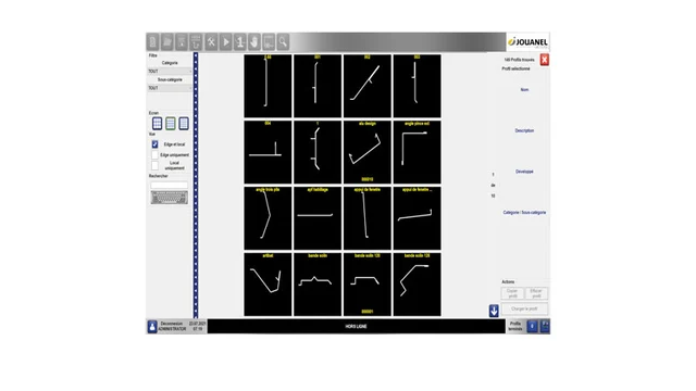 2100 x 1,8 mm Elektrisk foldemaskin 10-750 mm bakanslag, Jouanel 