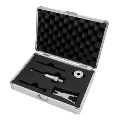 3-punkt mikrometer innvendig 6-8 mm Med Forlengelser og innstillingsring